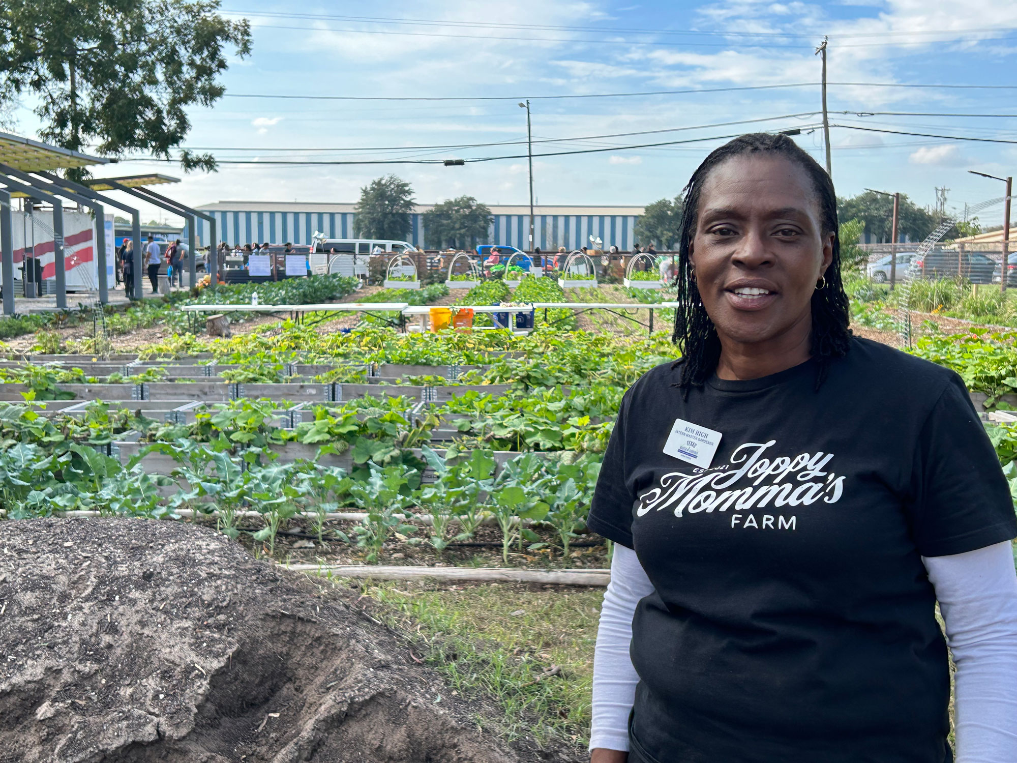 Kim High at her garden