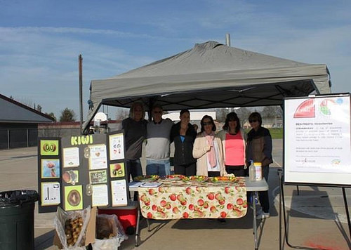 A station offering educational activities and treats